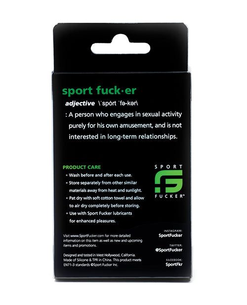 Sport Fucker Silicone Muscle Ball Stretcher - Black - LUST Depot