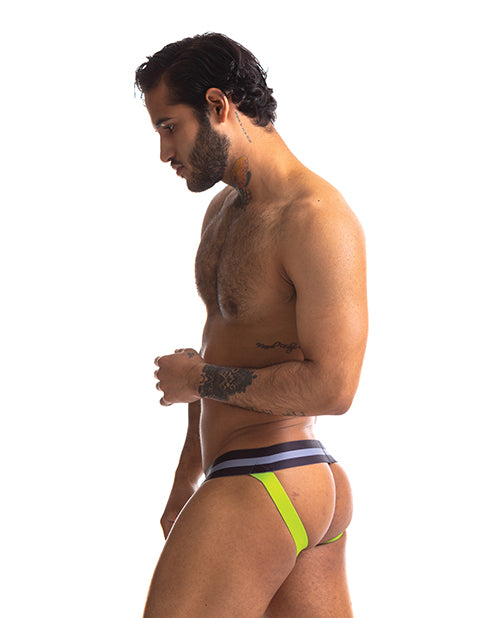 Sport Fucker Jersey Jock - L Black/black - LUST Depot