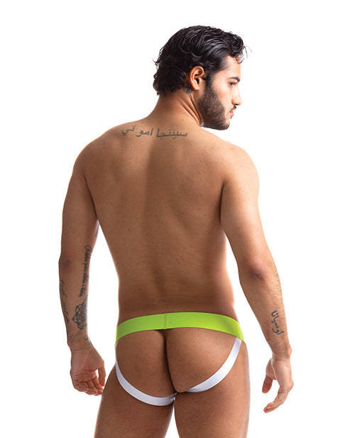 Sport Fucker Jersey Jock - Xl Green/white - LUST Depot