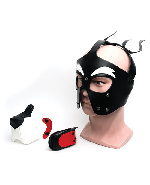 665 Playful Pup Hood - O/S Red/White/White - LUST Depot