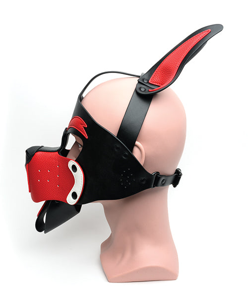 665 Playful Pup Hood - O/S Black/White/Red - LUST Depot