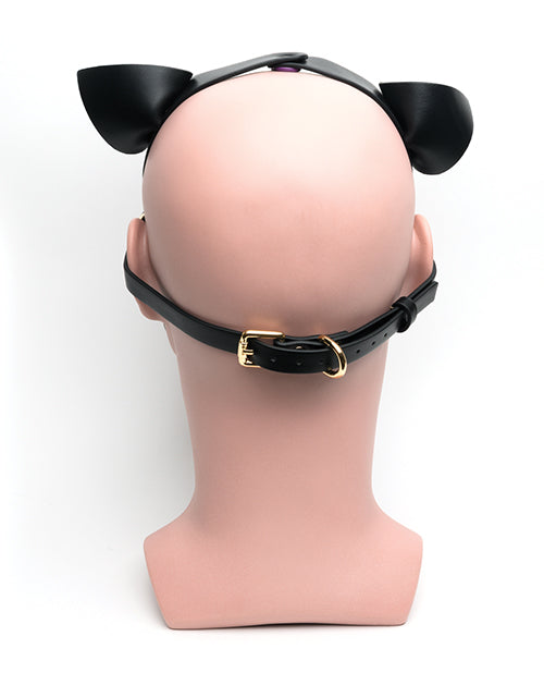 665 Bondage Pup Hood - O/S Black/Purple - LUST Depot