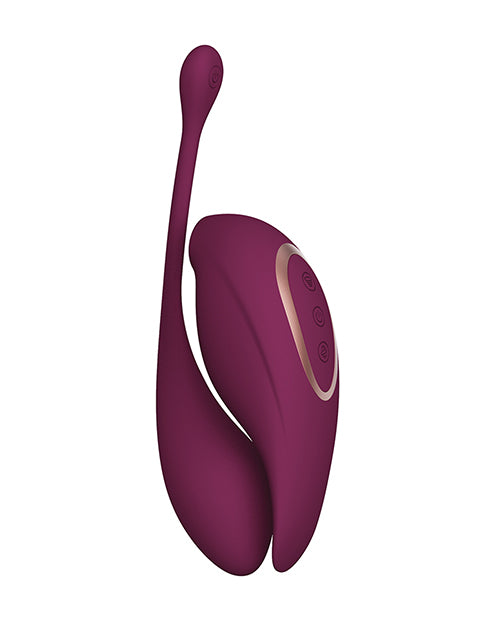 Shots Twitch 2 Vibrator W/remote Control Vibrating Egg - Burgundy - LUST Depot