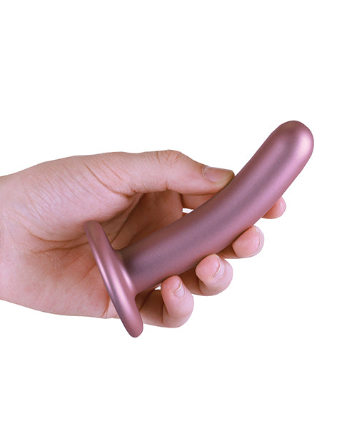 Shots Ouch 5" Smooth G-spot Dildo - Rose Gold - LUST Depot