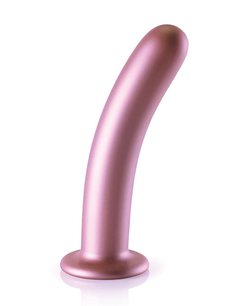 Shots Ouch 7" Smooth G-spot Dildo - Rose Gold - LUST Depot