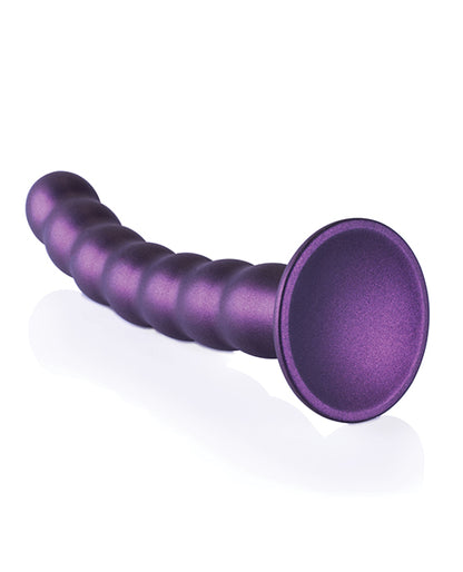 Shots Ouch 8" Beaded G-spot Dildo - Metallic Purple - LUST Depot