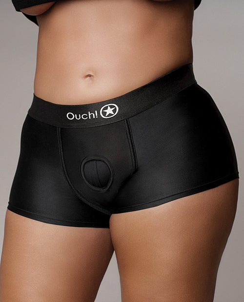 Shots Ouch Vibrating Strap On Boxer - Black Xl/xxl - LUST Depot