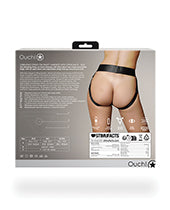 Shots Ouch Vibrating Strap On Panty Harness W/open Back - Black Xs/s - LUST Depot