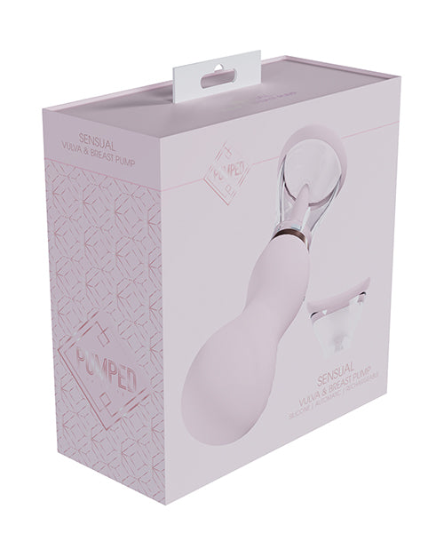 Shots Pumped Sensual Rechargeable Vulva & Breast Pump - Pink