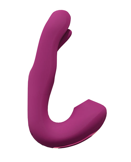 Shots Vive Yuna Dual Action Airwave Vibrator & G-spot Stimulator - Pink - LUST Depot