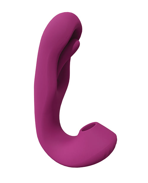 Shots Vive Yuna Dual Action Airwave Vibrator & G-spot Stimulator - Pink - LUST Depot