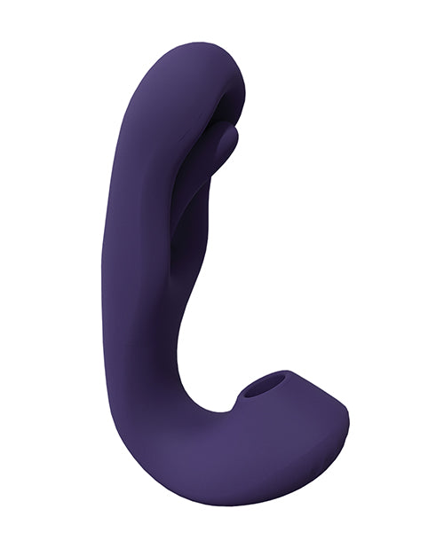 Shots Vive Yuna Dual Action Airwave Vibrator & G-spot Stimulator - Purple - LUST Depot