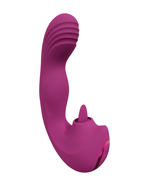 Shots Yumi Triple Action G-spot Vibrator & Stimulator - Pink - LUST Depot