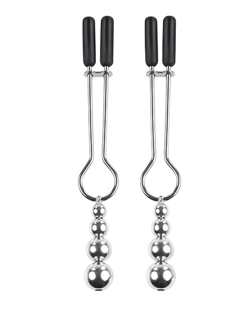 Selopa Beaded Nipple Clamps - Silver - LUST Depot