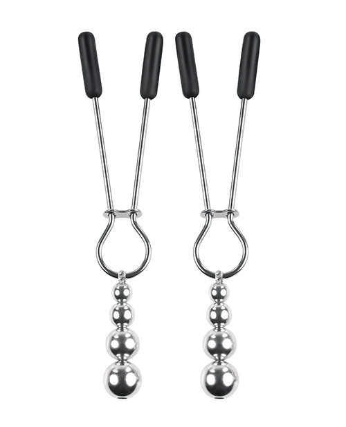 Selopa Beaded Nipple Clamps - Silver - LUST Depot