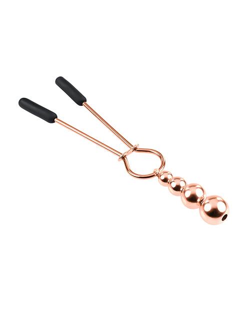 Selopa Beaded Nipple Clamps - Rose Gold - LUST Depot