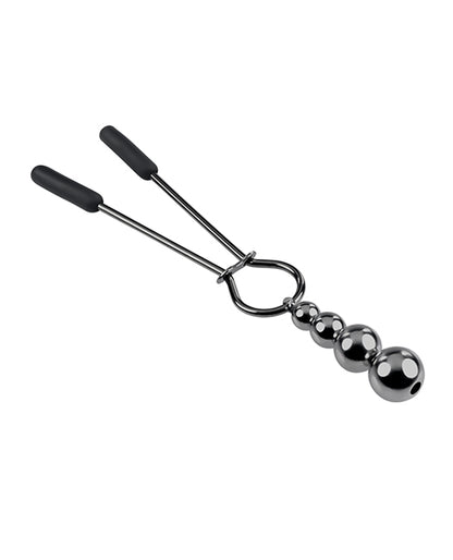 Selopa Beaded Nipple Clamps - Black Chrome - LUST Depot