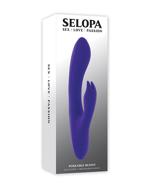 Selopa Poseable Bunny Rabbit Vibrator - Purple - LUST Depot