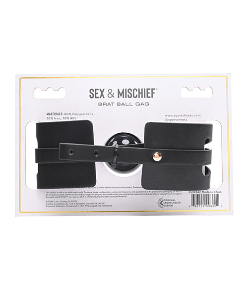 Sex & Mischief Brat Ball Gag - LUST Depot