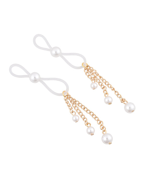 Sex & Mischief Pearl Nipple Ties - LUST Depot