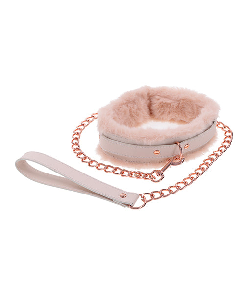 Sex & Mischief Peaches 'n CreaMe Fur Collar & Leash - LUST Depot