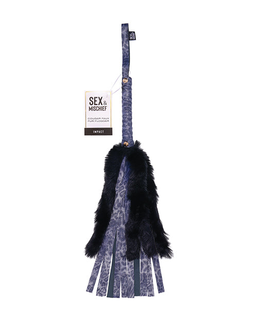 Cougar Faux Fur Flogger - LUST Depot