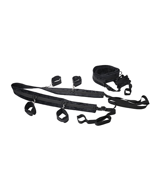 Saffron No Matter Where Adjustable Bondage Restraint System - Black