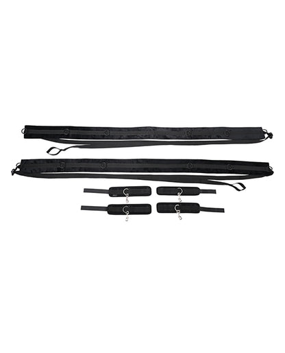 Saffron No Matter Where Adjustable Bondage Restraint System - Black