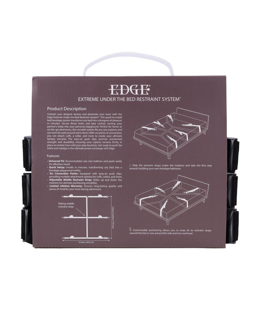 Edge Extreme Under the Bed Restraint System - Black