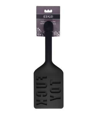 Edge FUCK TOY Silicone Paddle - Black