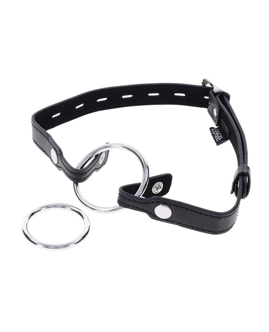 Edge Interchangeable Ring Gag - Black