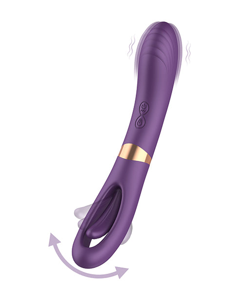 Lisa Flicking G-spot Vibrator - Purple - LUST Depot