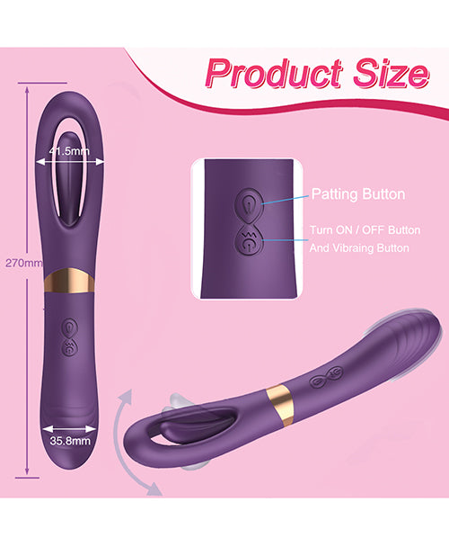 Lisa Flicking G-spot Vibrator - Purple - LUST Depot