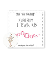 Warm Human A Visit From The Orgasm Fairy Mini Card & Charm