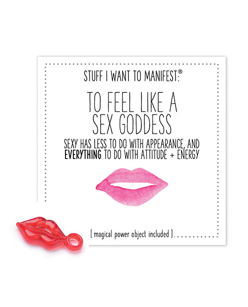 Warm Human To Feel Like A Sex Goddess Mini Card & Charm - LUST Depot