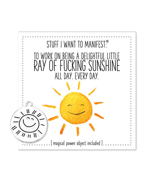 Warm Human Ray of Fucking Sunshine Mini Card & Charm