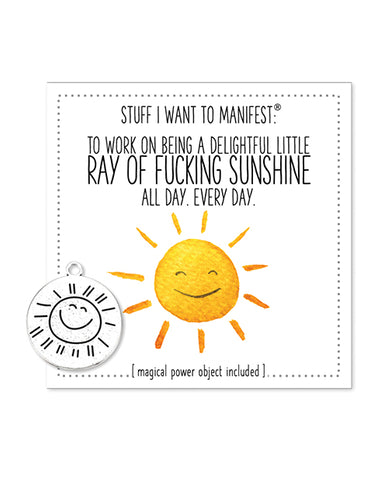 Warm Human Ray of Fucking Sunshine Mini Card & Charm