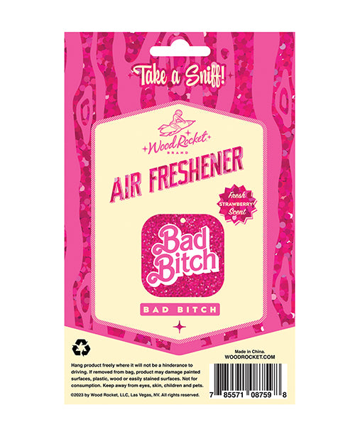 Wood Rocket Bad Bitch Air Freshener - Strawberry - LUST Depot