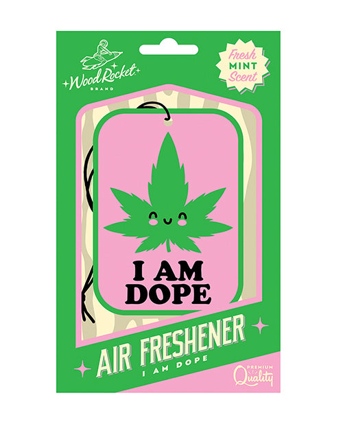 Wood Rocket I am Dope Air Freshener - Mint - LUST Depot