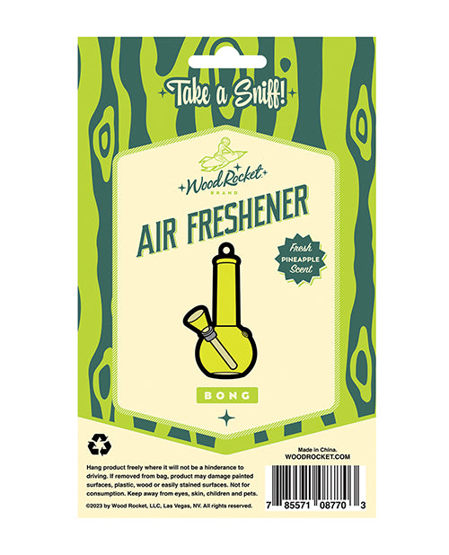 Wood Rocket Bong Air Freshener - Pineapple - LUST Depot