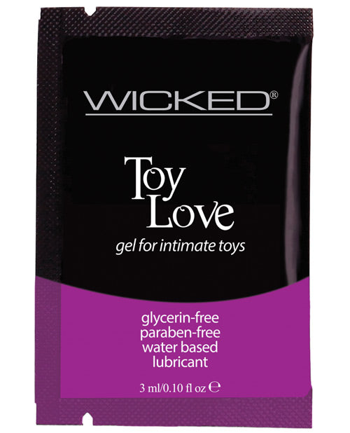 Wicked Sensual Care Toy Love Water Based Lubricant - .1 oz Fragrance Free