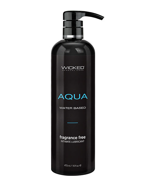 Wicked Sensual Care Aqua Waterbased Lubricant - 16 oz Fragrance Free - LUST Depot