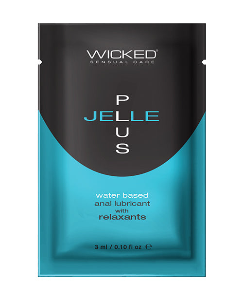 Wicked Sensual Care Jelle Plus Water Based Anal Lubricant with Relaxants - .1 oz - LUST Depot