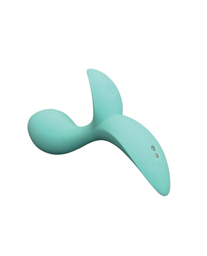 Pink Elephant Buzzy Bae Rechargeable Vibe w/Remote - Aqua