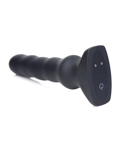 Thunderplugs Silicone Vibrating & Squirming Plug W/remote - Black - LUST Depot