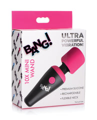 Bang! 10X Vibrating Mini Silicone Wand - Pink