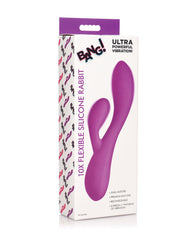 Bang! 10X Flexible Silicone Rabbit - Purple