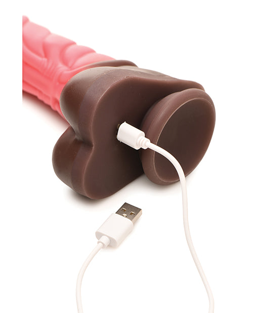 Creature Cocks Deluxe Centaur Thrusting & Vibrating Silicone Dildo w/Remote Control - Peach/Brown - LUST Depot