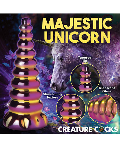 Creature Cocks Twilight Rainbow Glass Dildo - LUST Depot