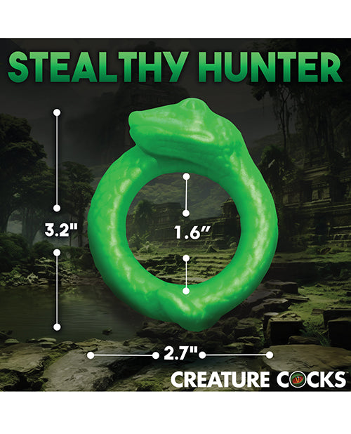 Creature Cocks Serpentine Silicone Cock Ring - Green - LUST Depot